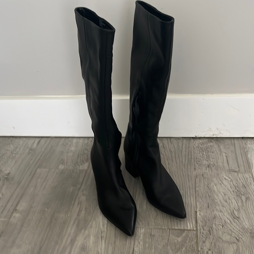 Steve Madden Black Leather Boots